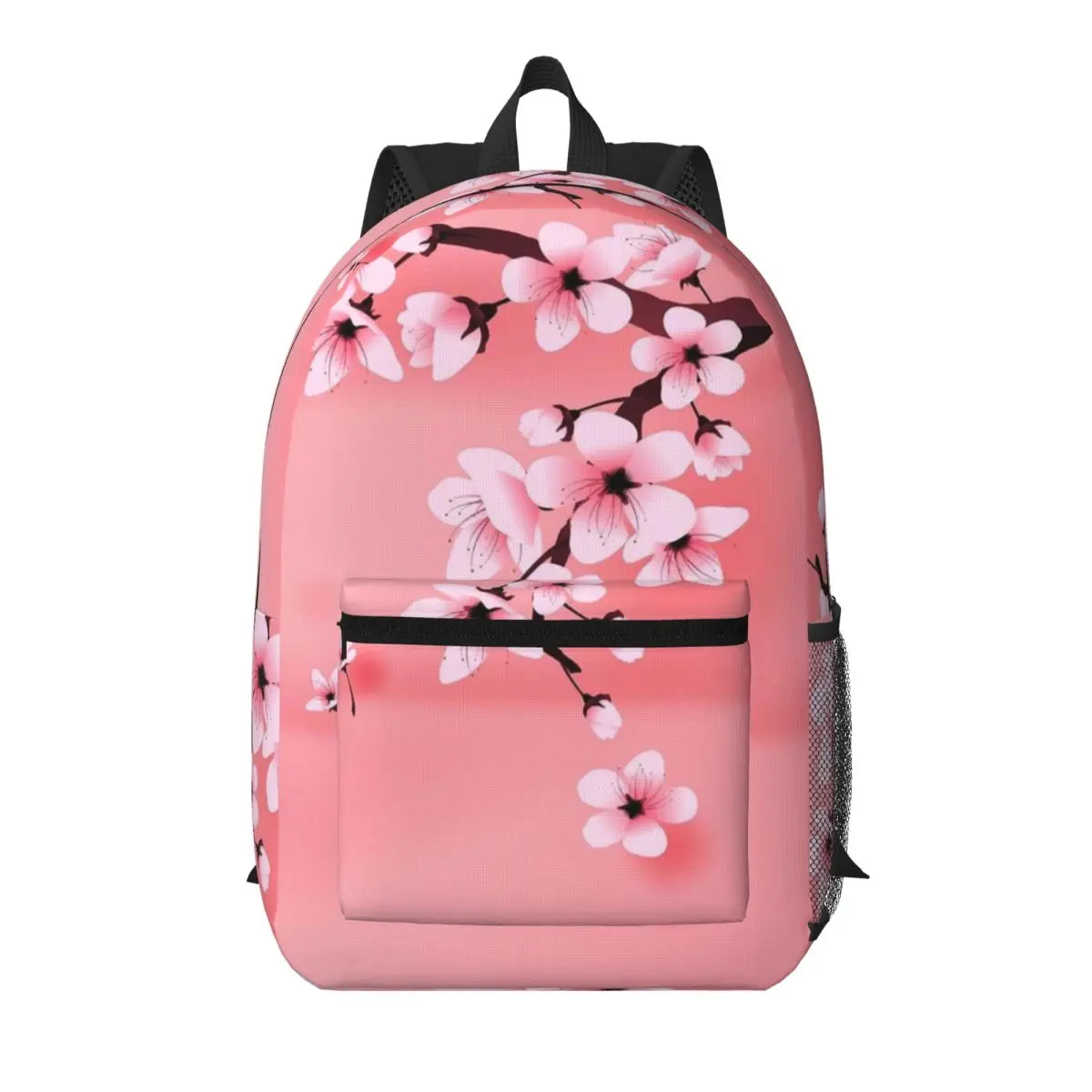 

Sakura Tree Cherry Blossom Floral Flower Student Backpack School Bag Hiking Travel Daypack for Boys Girls Bookbag Shoulder Bags