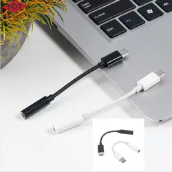 1PC Type-C to 3.5mm AUX Jack Earphone Audio Adapter Audio Splitter USB-C Converter Headphone Adaptor