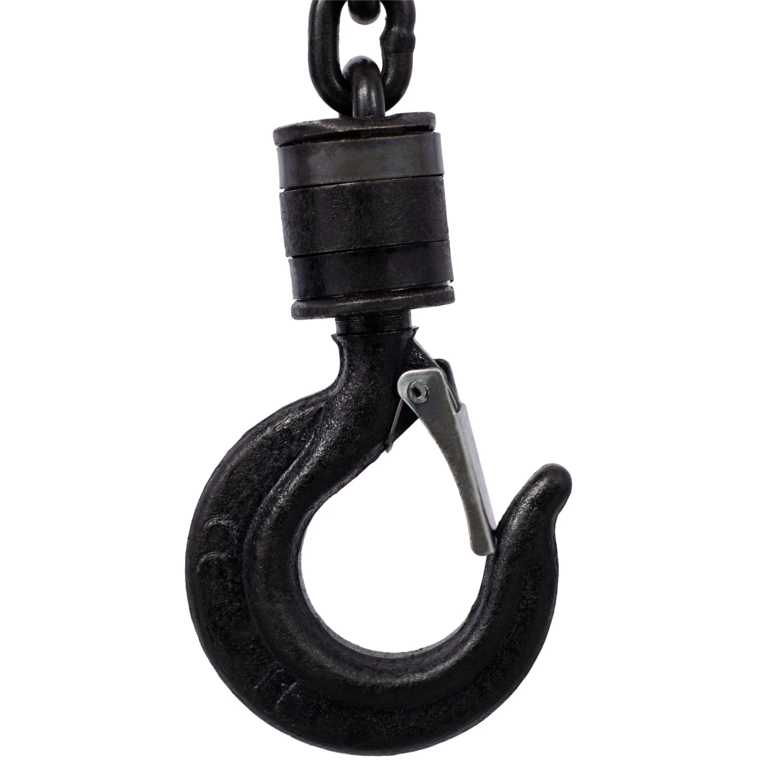 Chain Hoist 2200lbs 1T Capacity 10ft with Heavy Duty Hooks, Steel Construction, Black