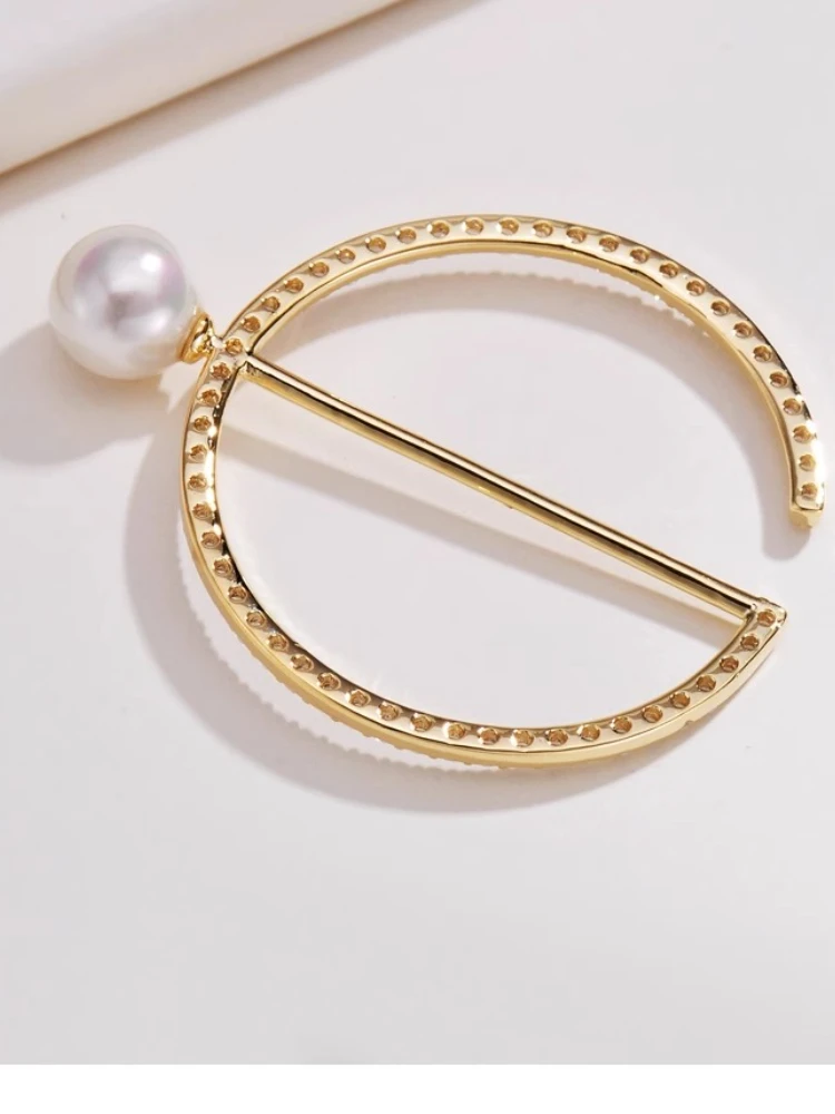 بروش المرأة تي شيرت الزاوية الأعلى تي شيرت تنحنح وشاح حريري مشبك الراقية الصدار دبوس