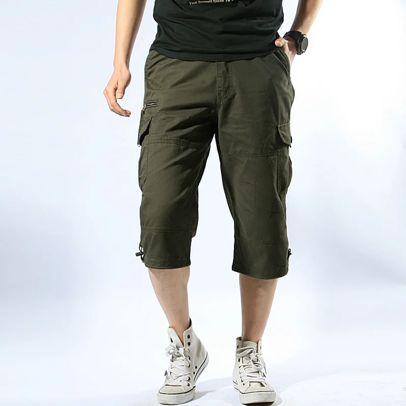 Hohe Qualität Heißer Verkauf Sommer Männer der Armee Fracht Arbeit Casual Bermuda Männer Shorts Mode Gesamt Militärische Hosen Plus Größe s-5XL