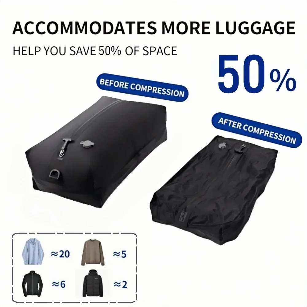 Vacuum Storage Bags for Clothes, Thickened TPU Air Tightness Compression Bags  for Home Travel Moving, Waterproof Space Saver
