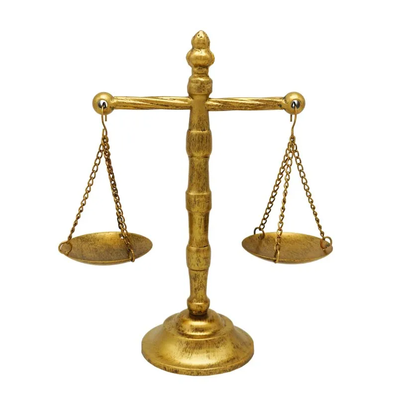 Europäische Studie Schreibtisch Zubehör goldenes Dekor Vintage Kupfer Cross Balance Dekorationen dekorative Studie Büro Tisch dekoration – Detail 5
