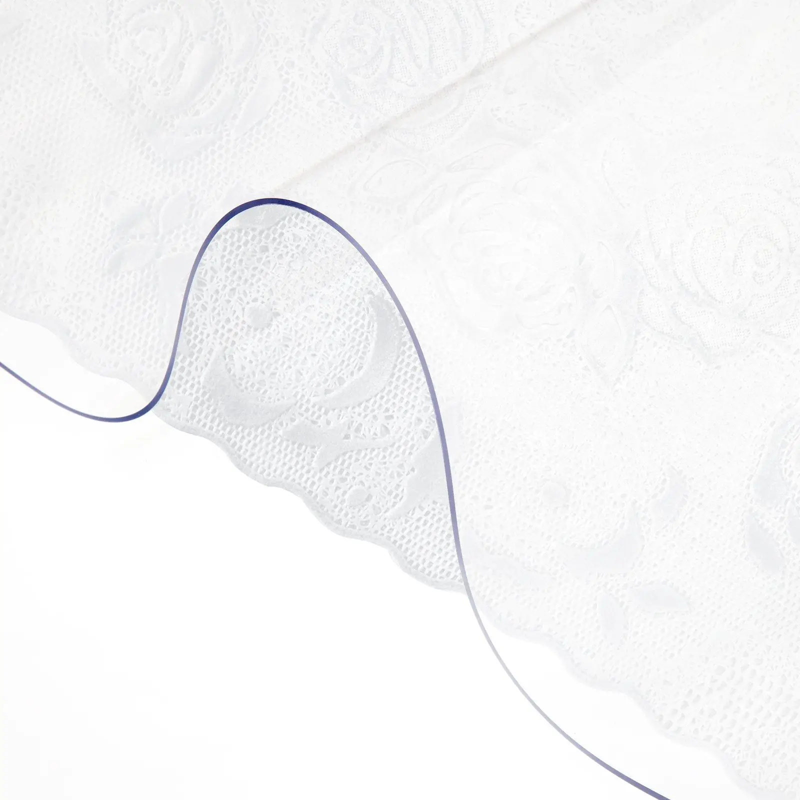

40x80" Clear Plastic Table Cover – 1.5mm Thick, Waterproof & Scratch-Resistant for Desks/Dressers