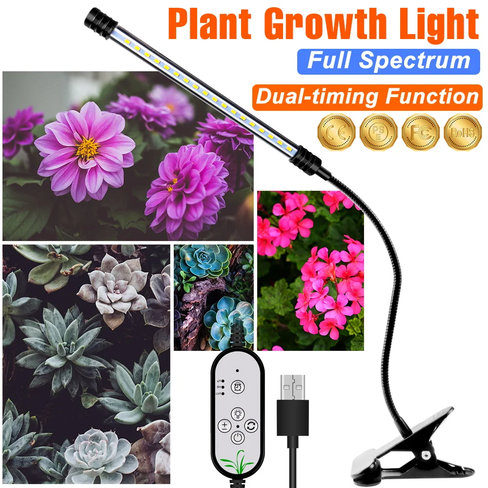 

LED Grow Light Indoor Plants Cultivation Lamp USB Hydroponic System Phytolamp For Seeds Flowers Seedlings Grow Box LED Lights