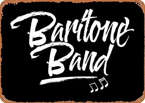 

Baritone Band Vintage Look Metal Sign Patent Art Prints Retro Gift 8x12 Inch