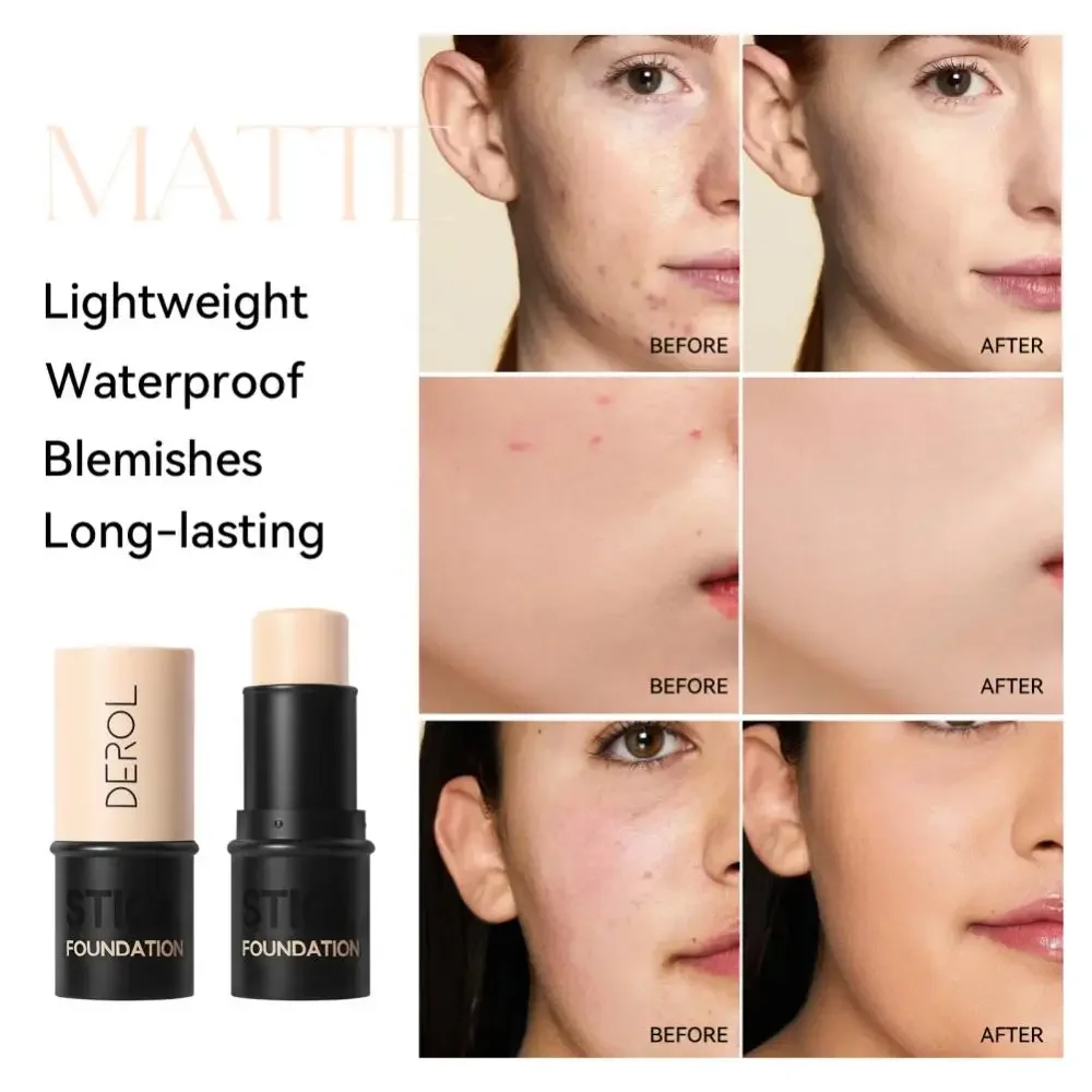 Concealer Stick Foundation Pen Waterproof Matte Finish Highlighters Shadow Contouring Pencil Natural Face Makeup Cosmetics