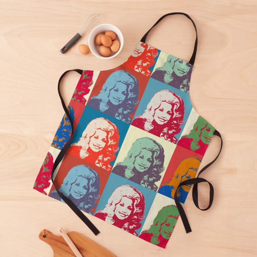 

Pop Art Dolly Apron chef apron waiter apron Woman kitchen apron