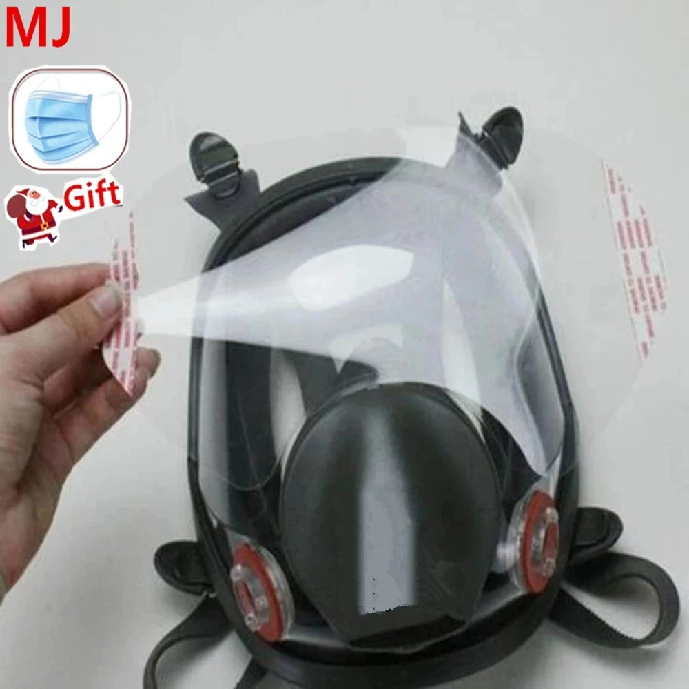 5/10/15/25 pcs/pack Gas Mask Protective film 6885 RESPIRATOR LENS COVER USE For MMM 6800 Dust Mask