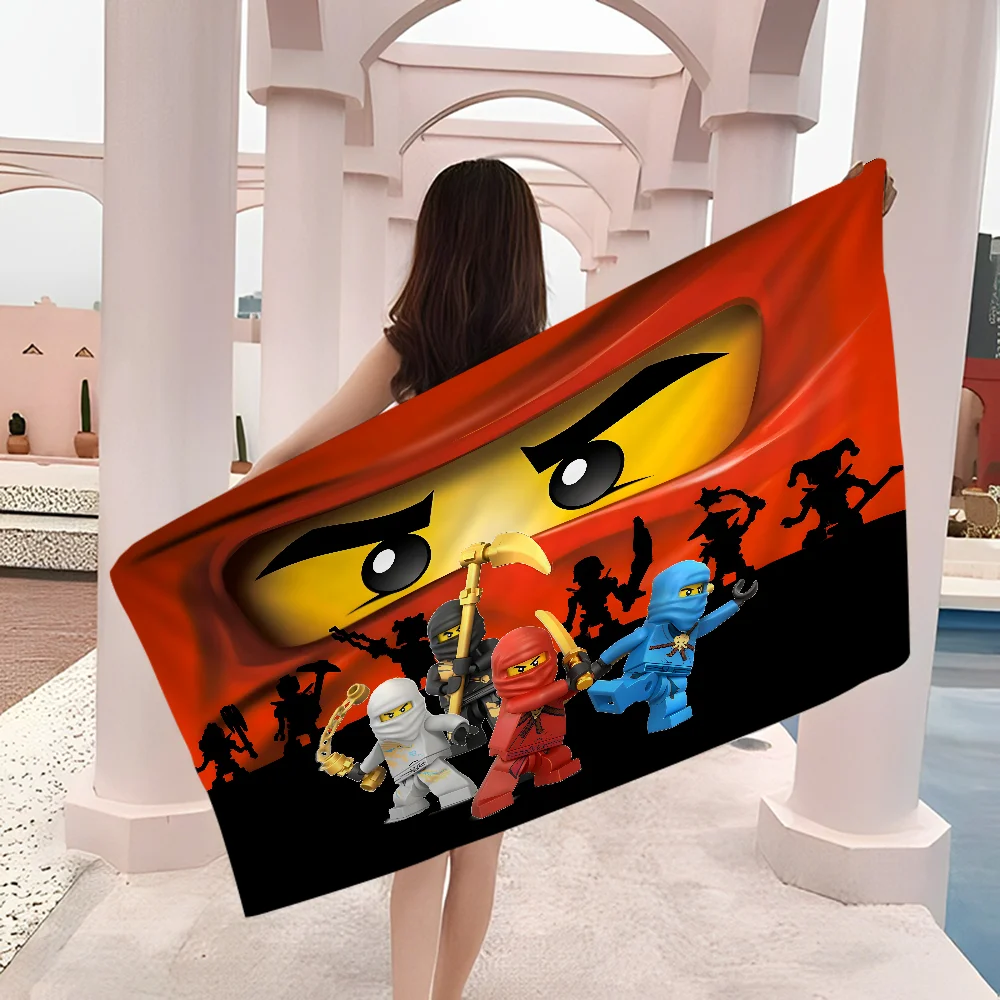 Cartoon ninjago Towel Microfiber Beach Towel Absorbent Quick dry Soft Yoga Swimming Resort Mountain Climbing Towel