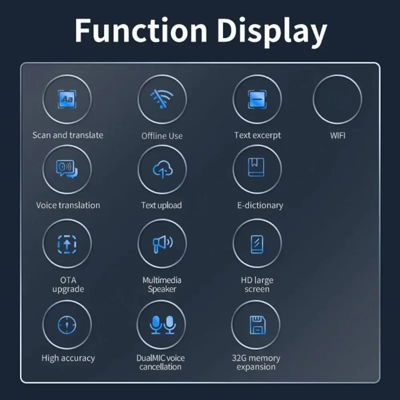 اللغات المحمولة المترجم القلم الماسح الضوئي في الوقت الحقيقي مترجم صغير محمول مسح قارئ القلم ترجمة الذكاء الاصطناعي