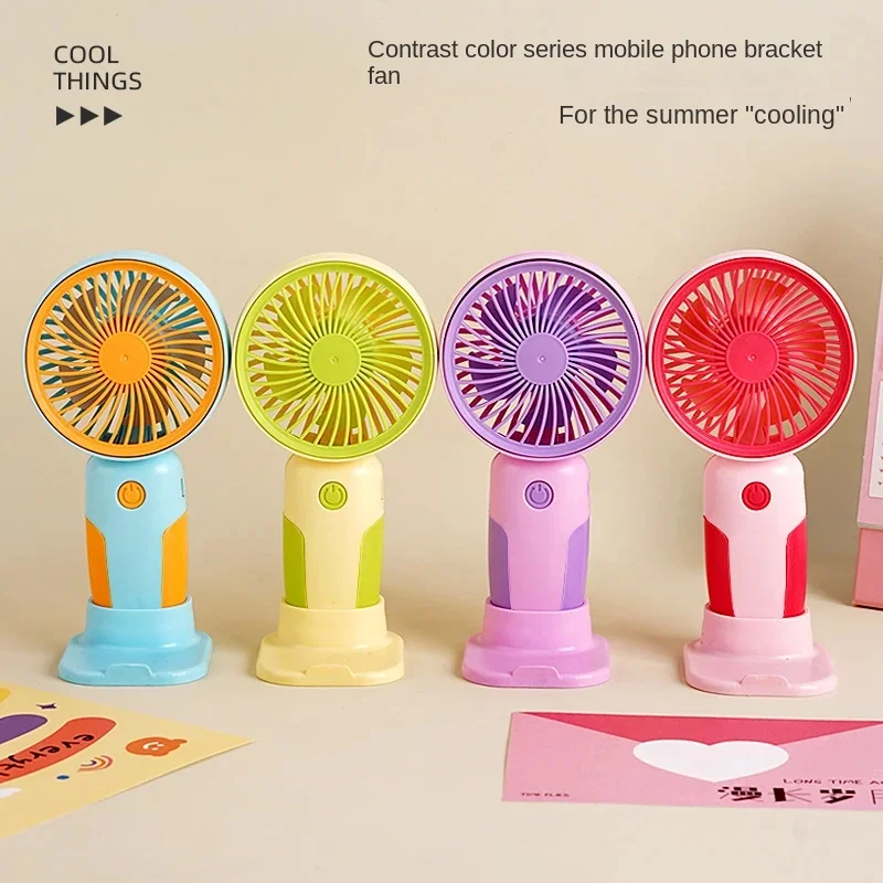 USB mini wind power Handheld Convenient And utra-quiet Fan High Quality protable Student Office cute small Cooling Fans