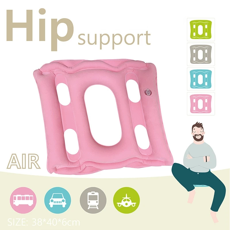 

Inflatable Square Chair Seat Pad Hip Support Hemorrhoid Sciatic Nerve Tailbone Pain Relief Hip Massage Donut Seat Cushion