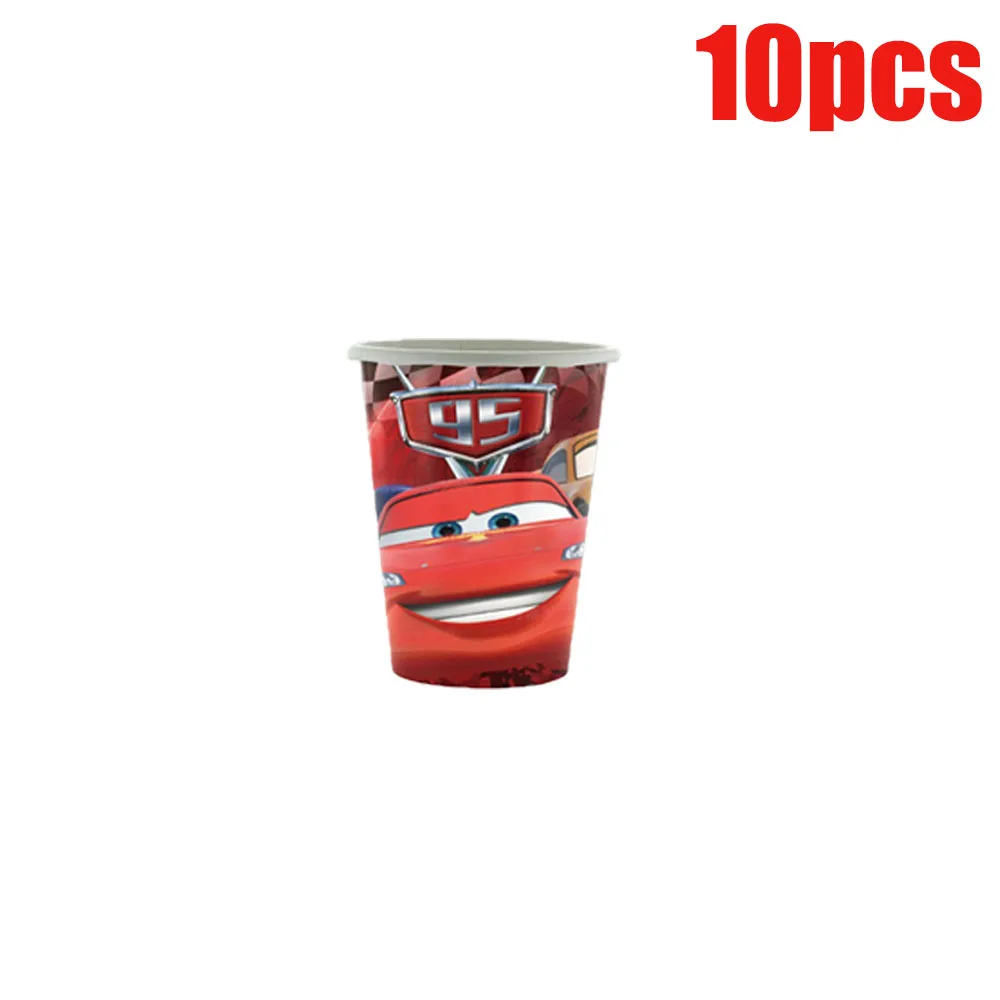 لوازم حفلات السيارات الجديدة من Lightning McQueen أدوات مائدة للاستعمال مرة واحدة لبدء موسم المدرسة هدايا الحفلات لديكور حفلات أعياد الميلاد للأطفال