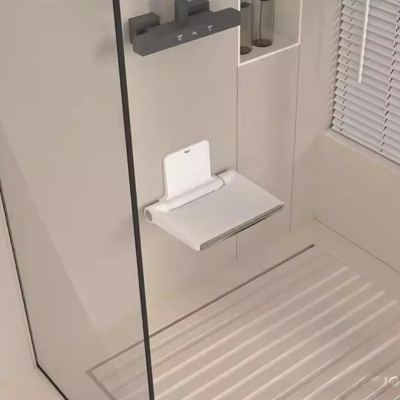 

Wall Mounted Shower Seat Shower Stools Folding Seat for Elderly Toilet Bath Stool Bathroom Bench Cadeira for Seniors and Elders