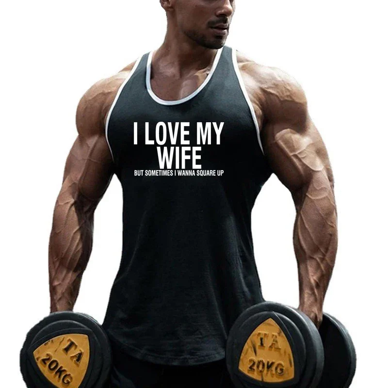 

Summer Cotton Breathable Sleeveless T-Shirt Gym Bodybuilding Running Workout Muscle Vests Mens Hip Hop Fitness Sport Tank Tops