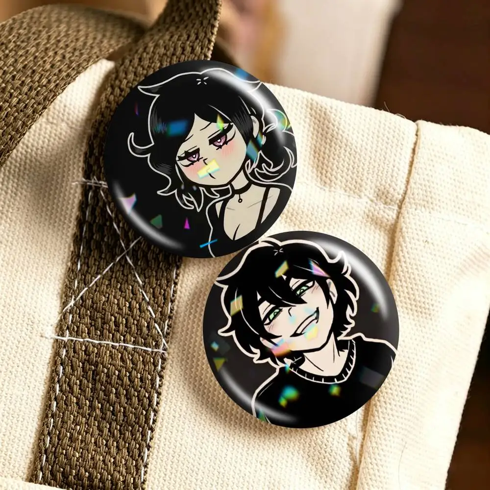 The Coffin of Andy and Leyley  25mm 32mm 44mm 58mm 75mm Brooches Badges Pins for Accessories Gift