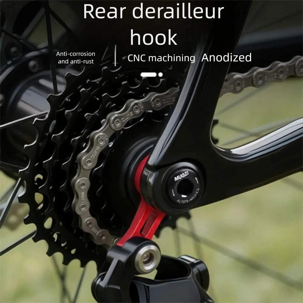 

M12-1.0 UDH Rear Hanger M12-1.5 MTB Thru Axle Rear Hook Extend Aluminum Alloy Rear Derailleur Hanger Cycling