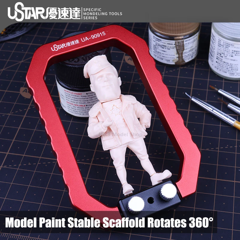 USTAR Soldier Models Miniature Model Chess Pieces Paint Stable Scaffold Hand Held Fixed Bracket Hobby Painting Tool