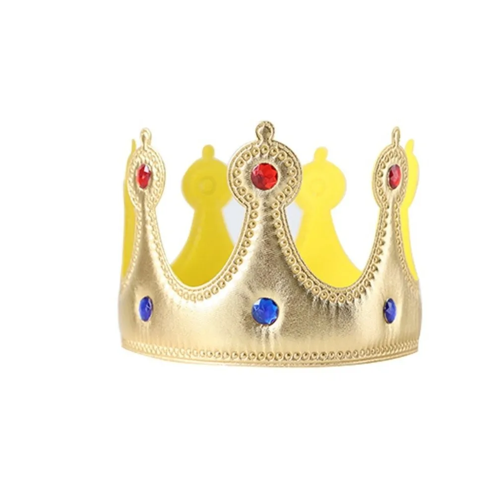 Novelty Rhinestone Cosplay King Headband Dress Up Performance Prince Crown Costume Role-Playing Festival Headdress