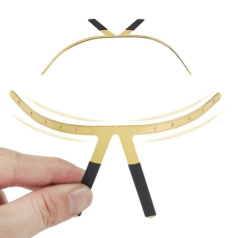 Stainless Steel Microblading Ruler - Eyebrow Tattoo Stencil&Positioning Template, Professional Permanent Makeup Tool for Precise view 6