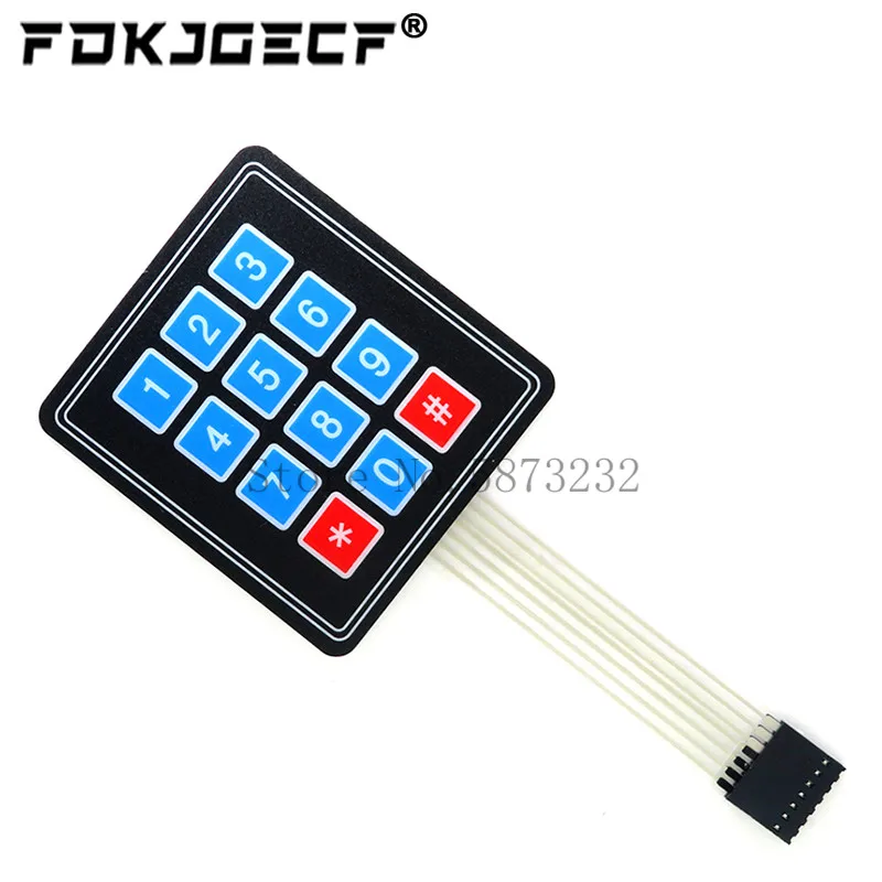 아두이노 스마트 자동차용 매트릭스 어레이 매트릭스 키보드, 멤브레인 스위치 키패드, 4 12 16 20 키, 1*4, 3*4, 4*4, 4*5, 1x4, 3x4, 4x4, 4x5