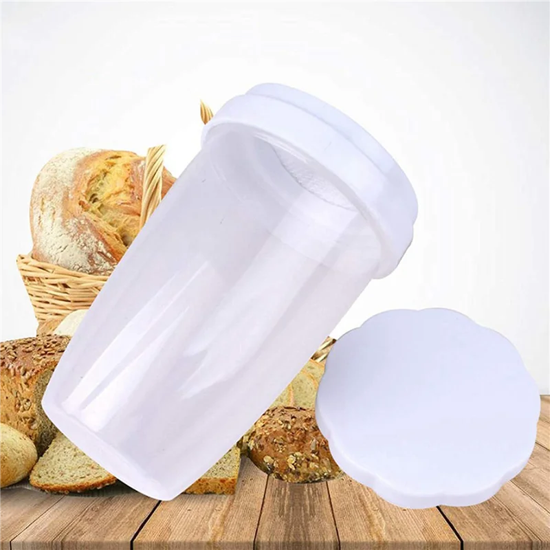 

4 Pcs Icing Sugar Shaker Flour Shaker With Lid For Cocoa Shaker Cinnamon Powder Flour Spice Cake Baking Flour Sieve Tool-AT36