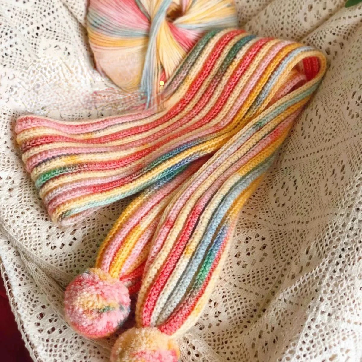 200g Skin Friendly Soft Yarn Ball Gradient Yarn Cloud Hand Woven Hat Scarf Glove Knitted Sweater Large Ball Yarn Hand Crochet