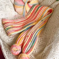200g Skin Friendly Soft Yarn Ball Gradient Yarn Cloud Hand Woven Hat Scarf Glove Knitted Sweater Large Ball Yarn Hand Crochet