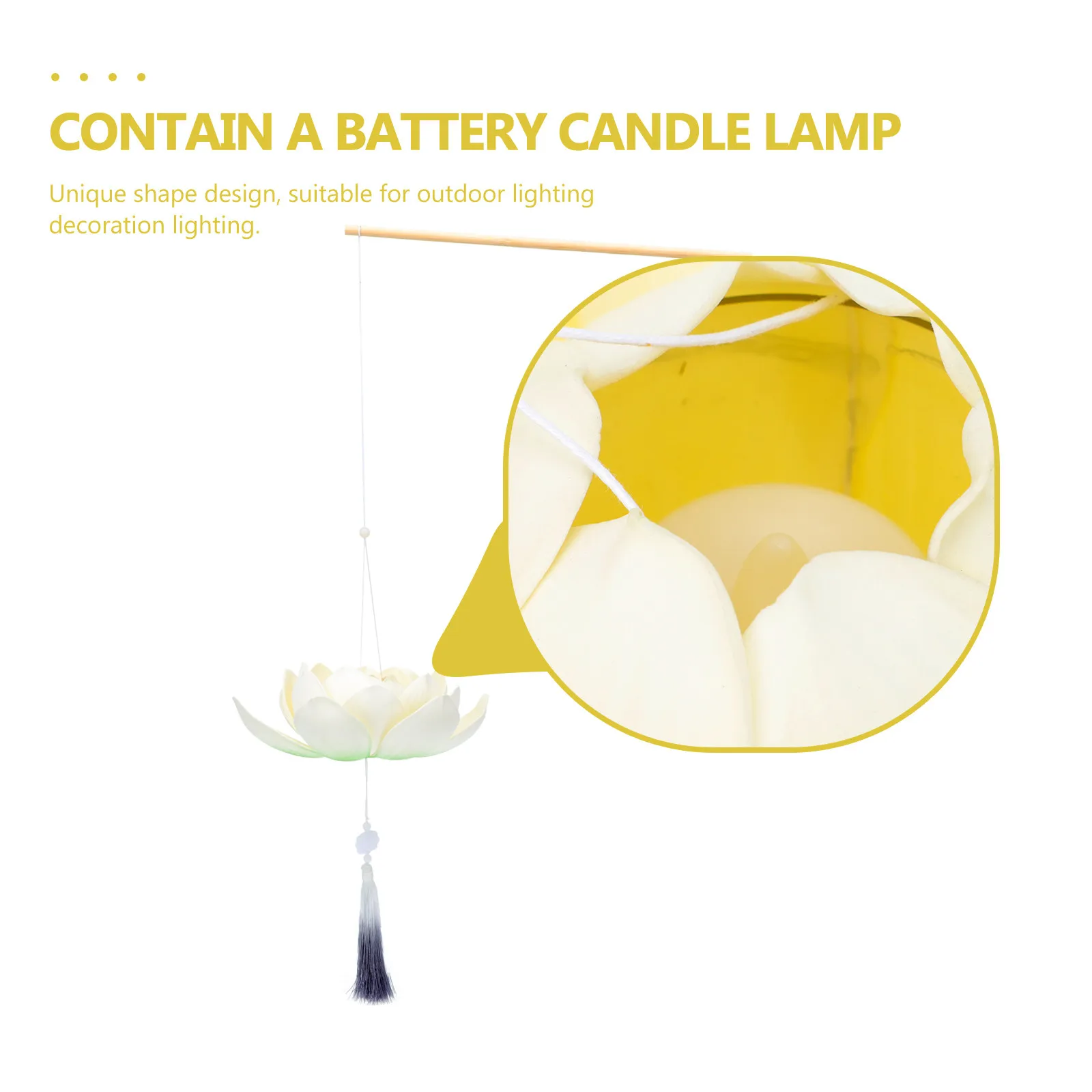 Hand-Held Lotus LED Lamp Premium Sturdy Lightweight Chinese Lotus Lamp for Festival Party Wedding Performance Photography Scene