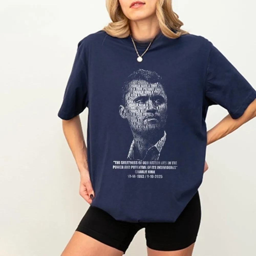 

Charlie Kirk Shirt RIP Charlie Kirk T-Shirt A True Patriot Charlie Memorial Clothing America Hero Tee Tops Men Women Streetwear