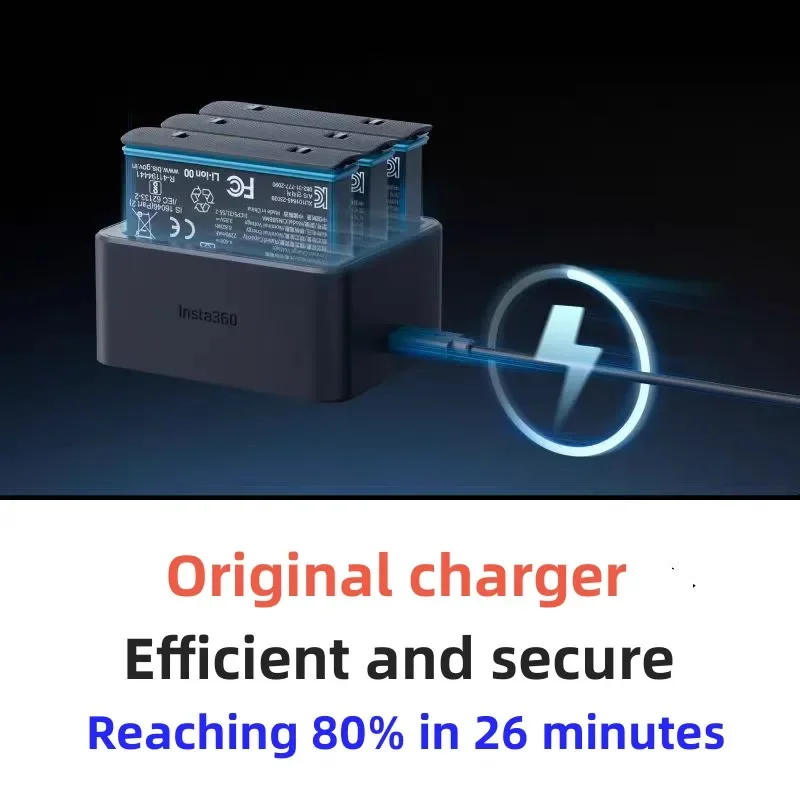 

100%Original 2290mAh 3.85V for Insta 360 ONE X4 CINSBBMA Sports Camera Rechargeable Battery Charger