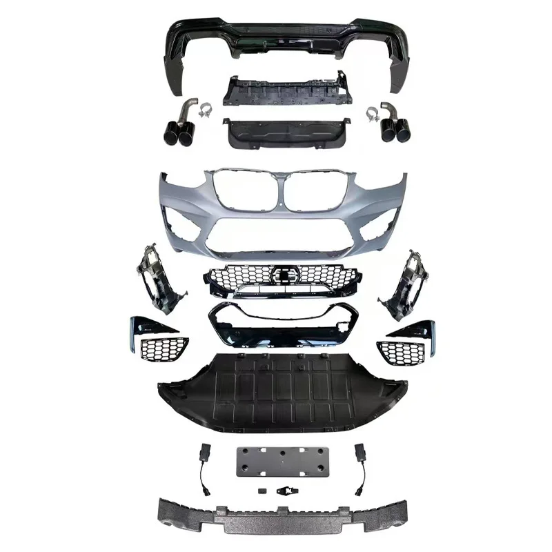 

Suitable for BMW X4 surround G02 pre-change 19 F98X4M front bar assembly four-out tail throat surround kit