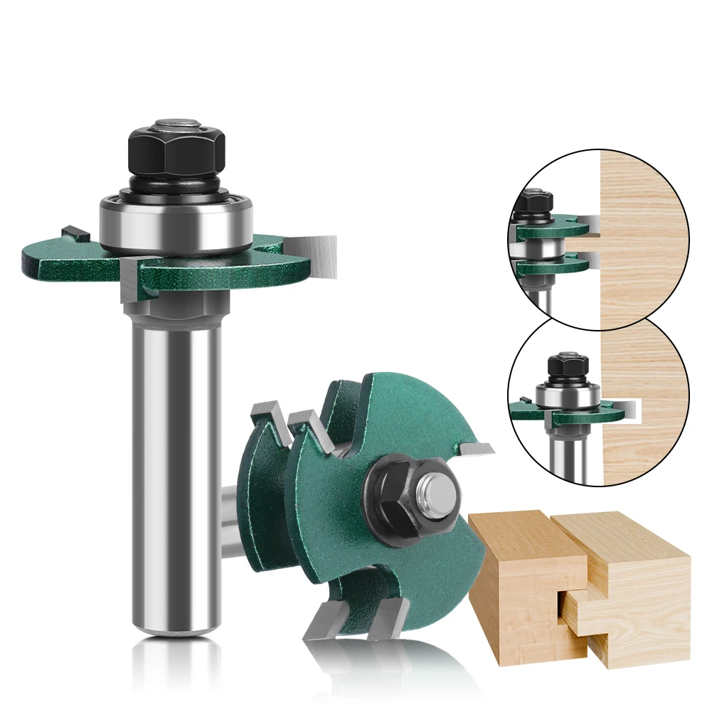 

For MDF For Plywood High Strength Carbon Steel Woodworking Bit Kit 1 2 Shank Router Bit For Industrial Applications