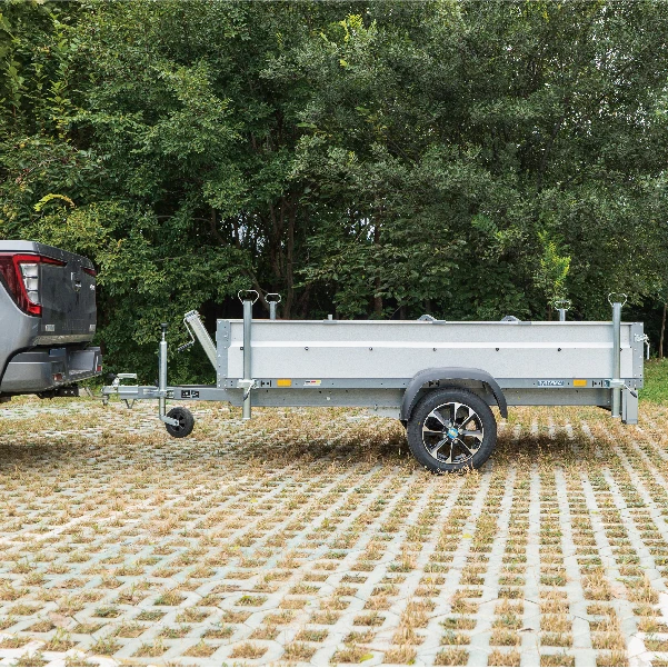 2025 Fabricación de fábrica Ventas Transporte de remolque agrícola Cama baja Remolque agrícola de utilidad Mini remolque de tractor