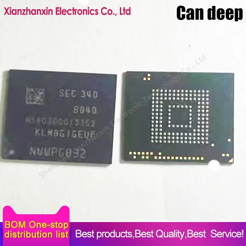 

1 шт./лот KLM8G1GEUF-B04Q KLM8G1GEUF BGA153 8 ГБ чип памяти на складе