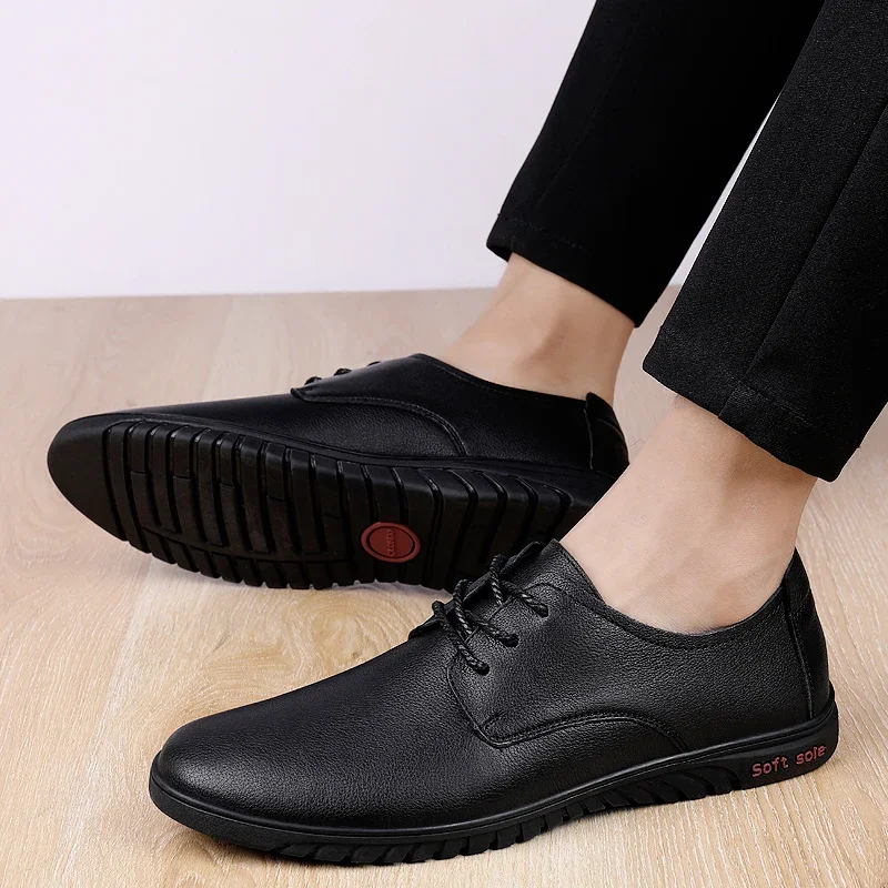 Mens shoes lace up Luxury Wedding Shoes genuine Leather Elegant Business Shoe Mens Dress Shoes for Men Zapatos Plateado Hombre