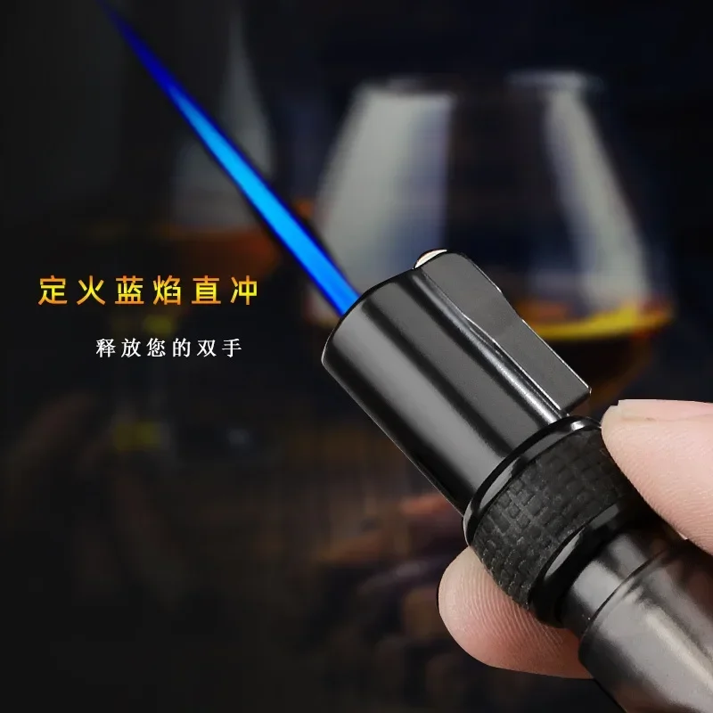 JOBON Jet Flint Lighter Windproof Blue Flame Torch Inflatable Butane Metal Grinding Wheel Lighters Smoking Accessories Gift Men