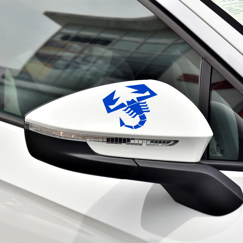 2 Pack Car Body Stickers Window Stickers Rearview Mirror Stickers for Fiat Abarth 500 124 125 595 Styling Accessories view 3