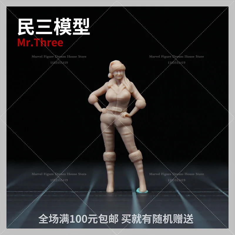 1/64 1/43 Scale Miniature Scene Dolls Un-panited White Figure Mini Model Christmas Santa Claus‌ ‌Santa's Little Helper‌ Elf