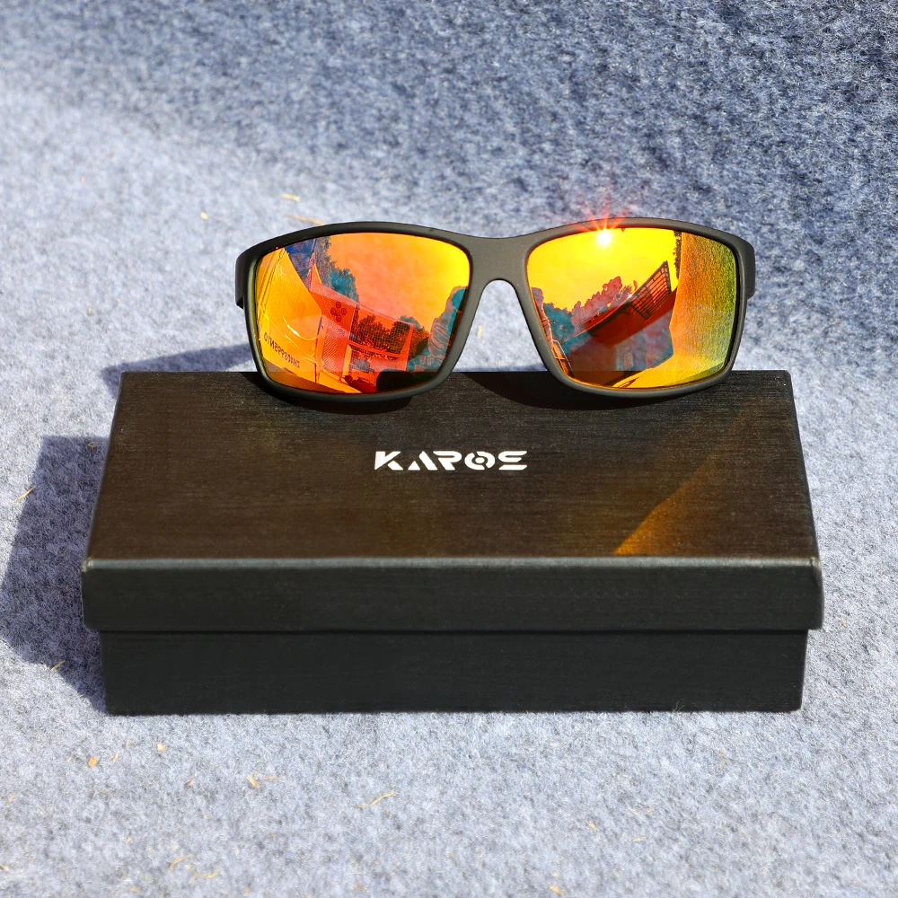 

KAROS Sunglasses Classics Polarized Fishing Cycling Running Camping Hiking Sunglasses Unisex Driving UV400 Shades With BOX