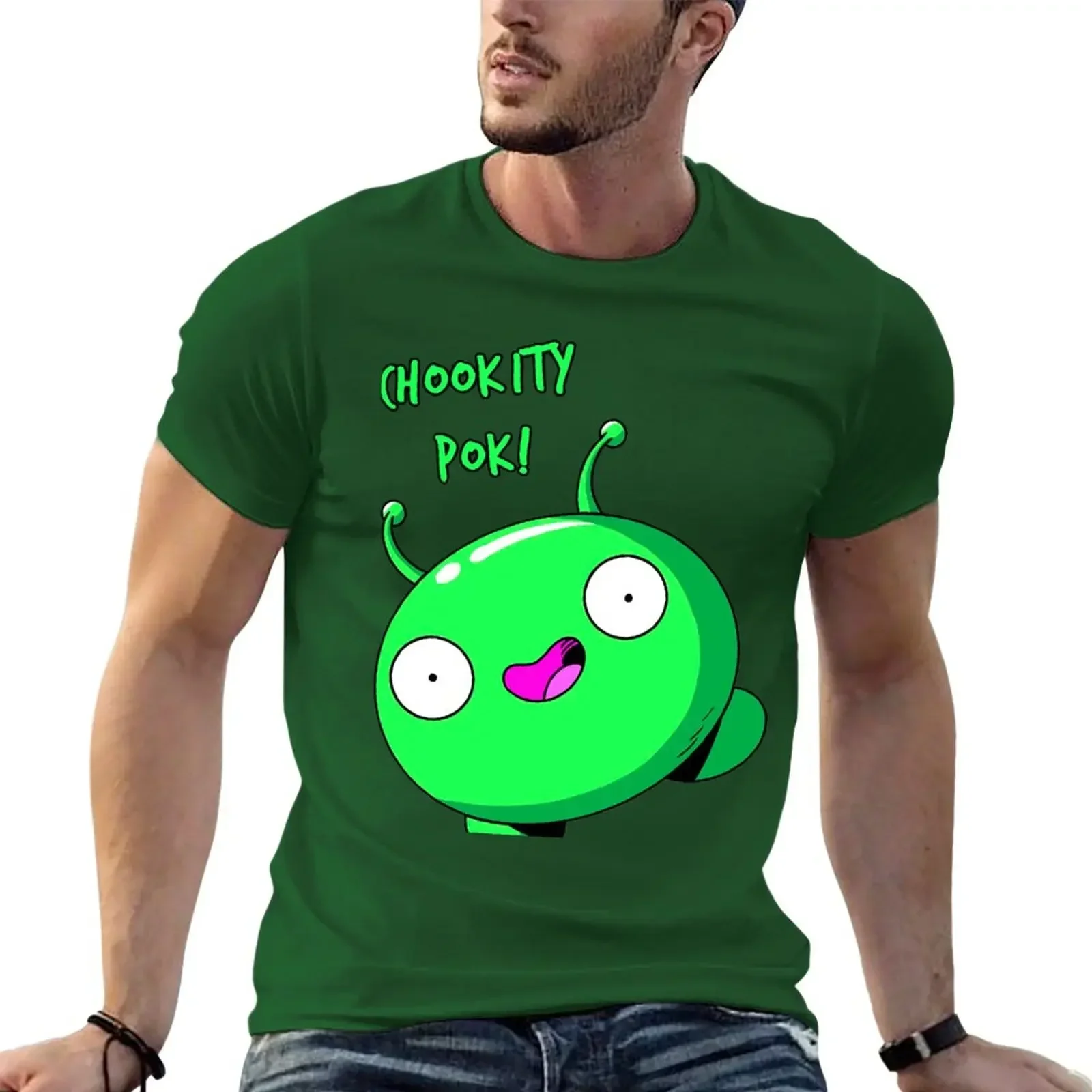 Mooncake Chokity Pok!, livraison gratuite! T-Shirt Classique Surdimensionné à Col Rond pour Homme, Vêtement Style Customisation