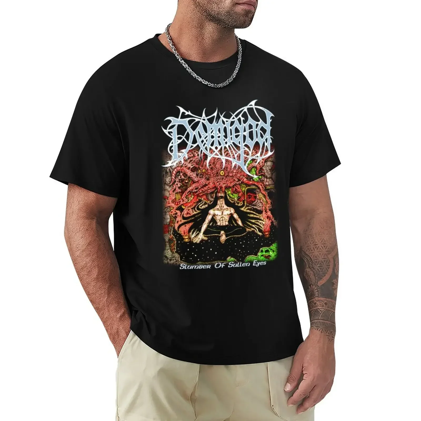 Slumber of Sullen Eyes by Demigod - Classic Old School Death T-Shirt animal prinfor boys new edition mens tall t shirts