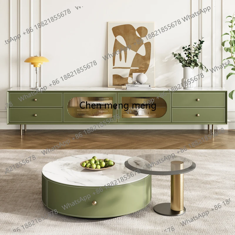 

French Luxury Tv Stand Modern Simple Premium Design Tv Stand Drawers Storage Mueble De Sala Modernos Living Room Furniture