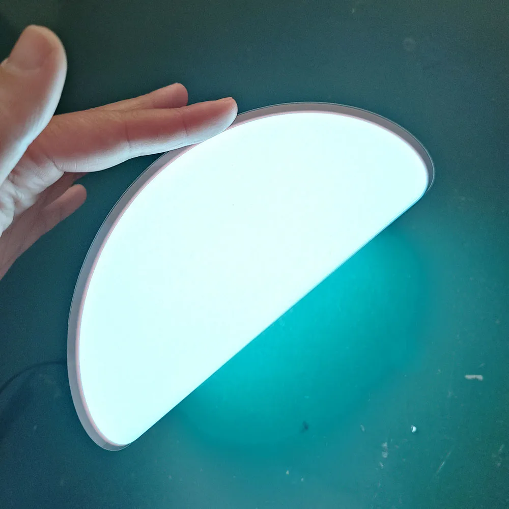 High Brightness 11cm 13cm and 22cm Circle White EL Panel EL Backlight EL Sheet EL Light Paper With DC12V Inverter