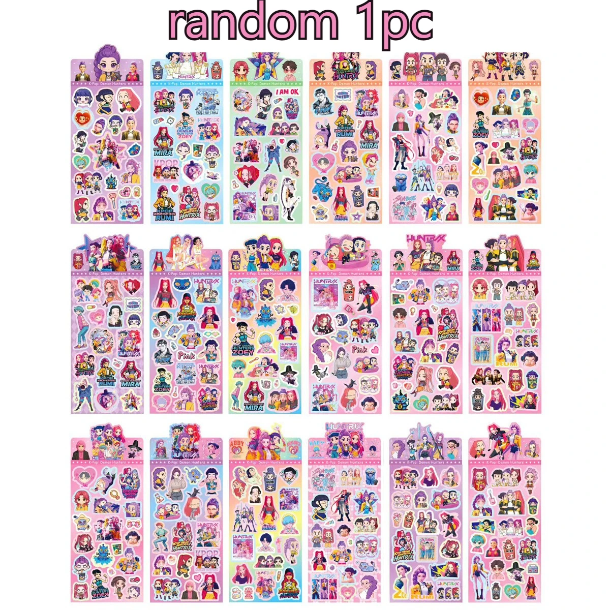 2026 Neue Anime Hunters Guka Aufkleber Laser Cartoon Capybara DIY Deko-Sticker für Kinder Bastelarbeiten Scrapbook und Journal Dekoration