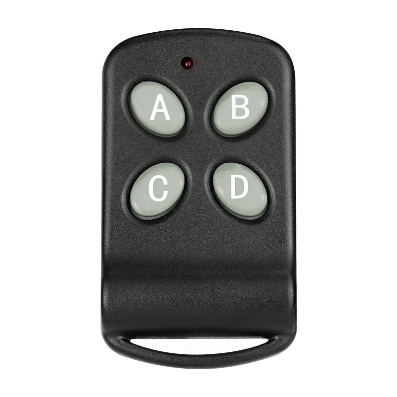 

433MHz MultiFrequency 4-Key Garage Door Remote Control Garage Door Opener Command Transmitter Keychain