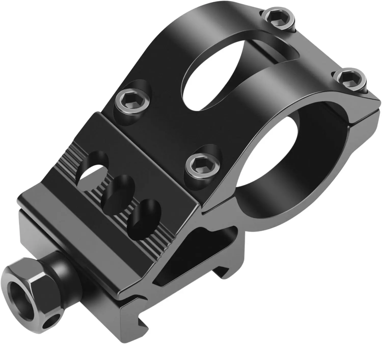 

1" Offset Picatinny Flashlight Mount for 20mm Rails, Lightweight Aluminum