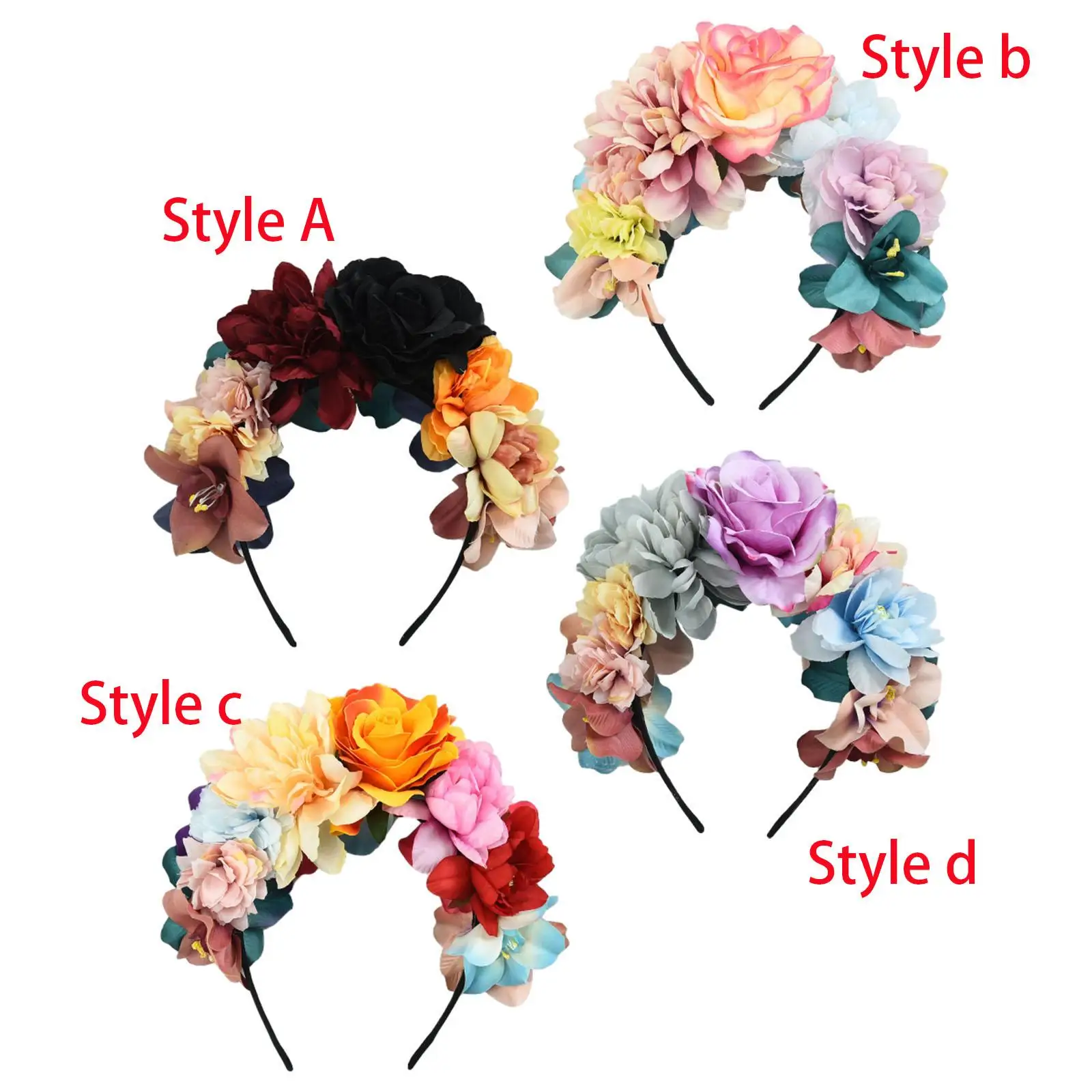 Simulation Flower Hairband Hair Band for Wedding Performance