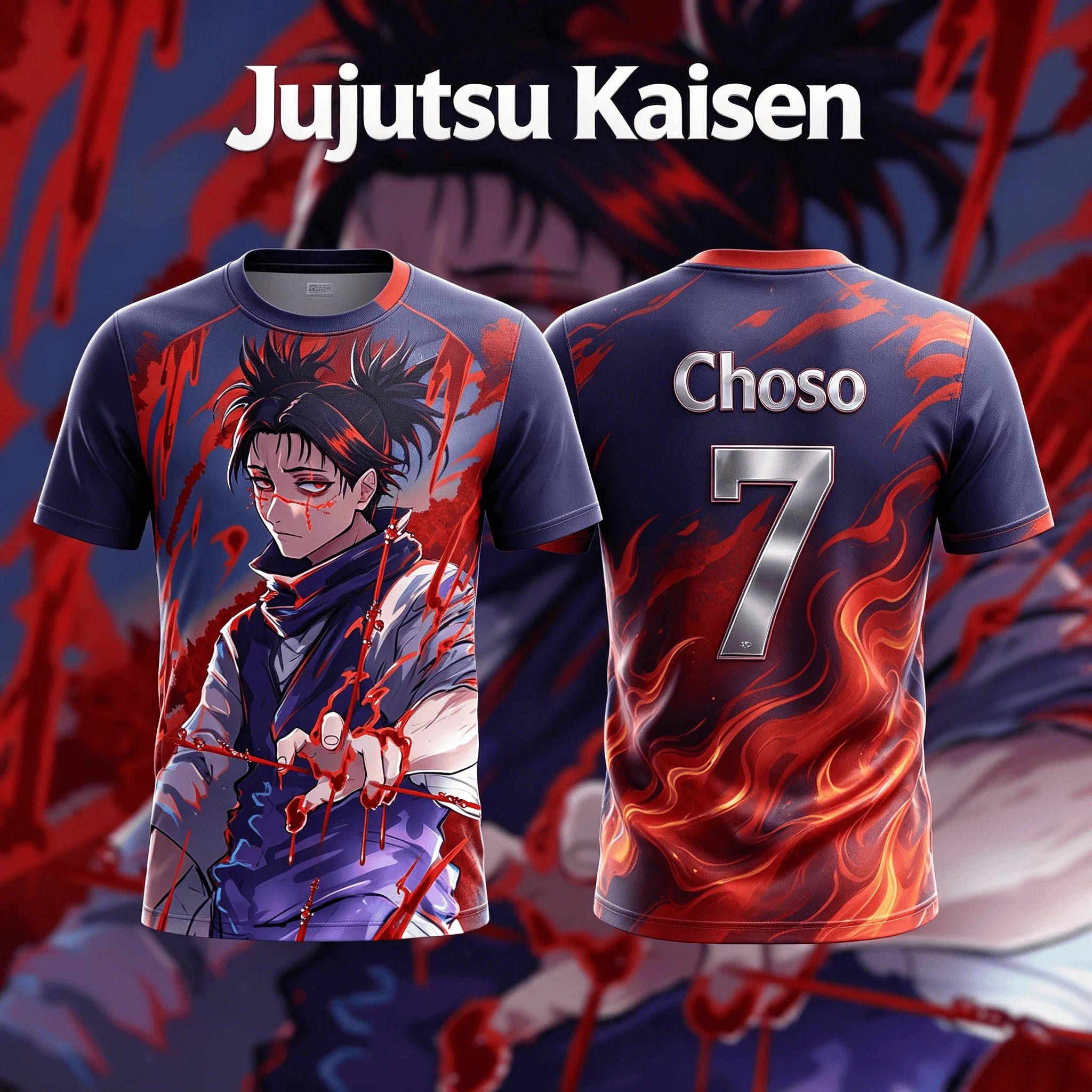 Anime Jujutsu Kaisen Choso 3D Print Casual Sports Breathable Short Sleeve Y2K 2026 Summer Trendy Unisex Tops for Adults Kids